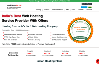 Изображение hostingraja.in с сайта PICKHOST.RU