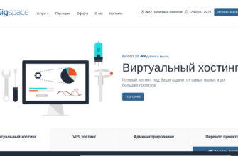 Изображение gigspace.ru с сайта PICKHOST.RU