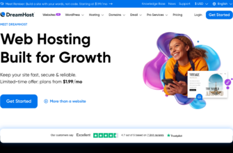 Изображение dreamhost.com с сайта PICKHOST.RU
