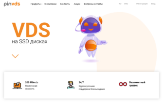 Изображение pinvds.ru с сайта PICKHOST.RU