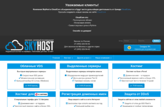 Изображение skyhost.ru с сайта PICKHOST.RU