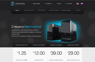 Изображение infiumhost.com с сайта PICKHOST.RU