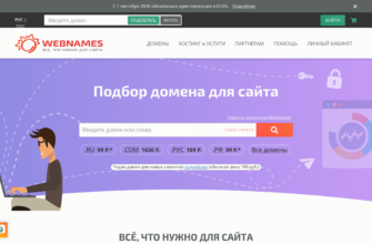 Изображение webnames.ru с сайта PICKHOST.RU